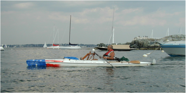 Philly Joe rowing the Atlantic coast.