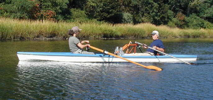 Picture of hybrid rowing (rear facing and forward facing).